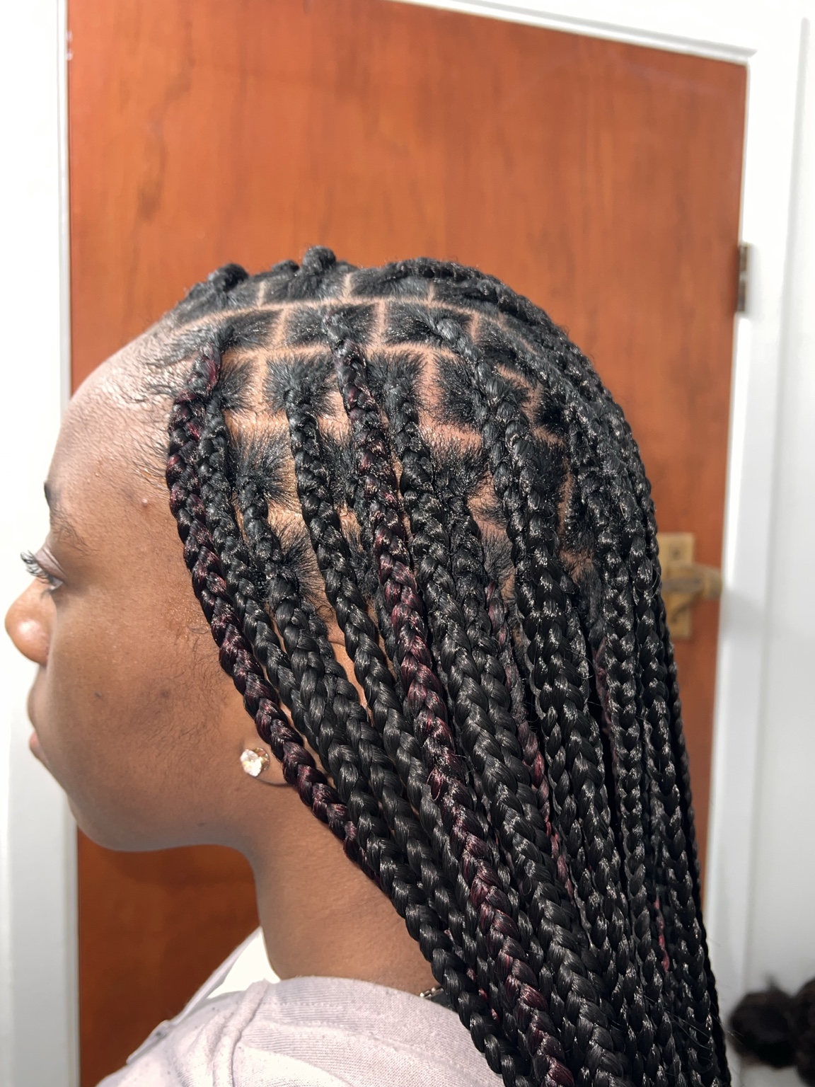 Detailed cornrows